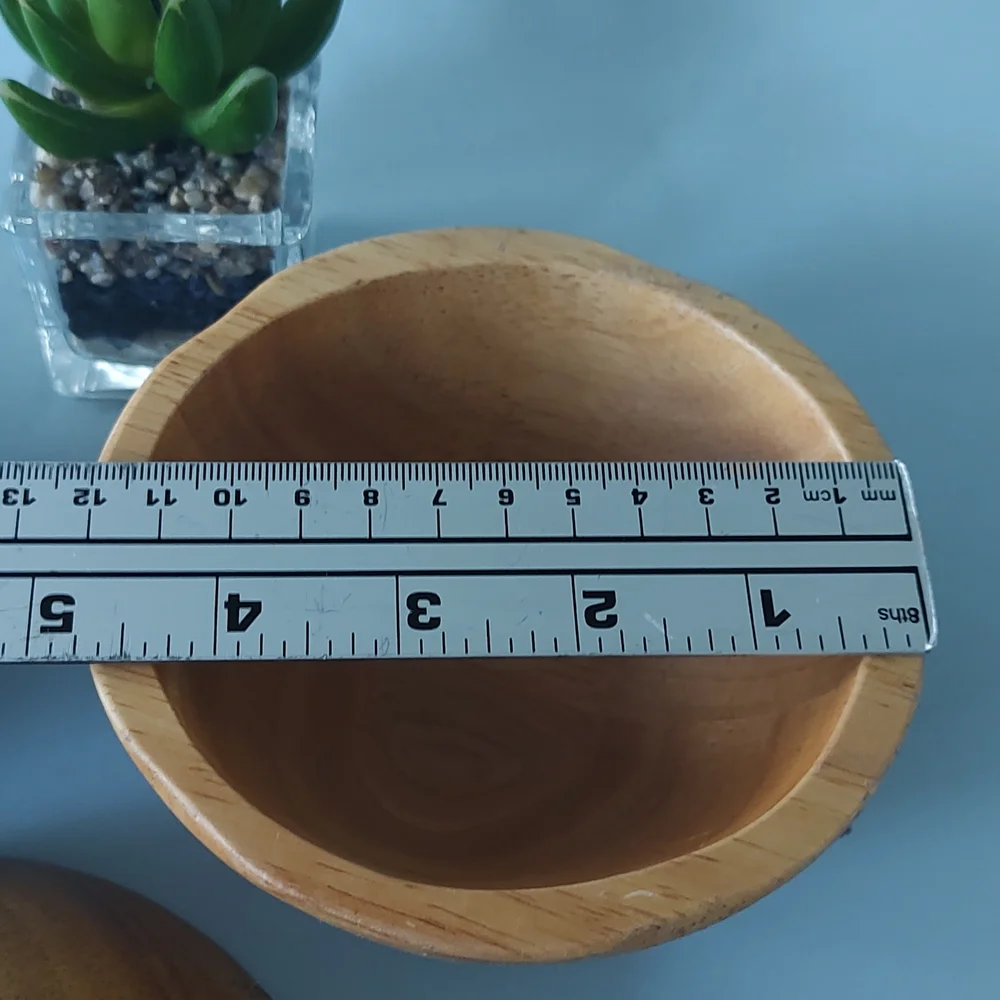 Hearth & Hand Rubberwood Bowl 3 Pieces Mini Style Boho Farmhouse